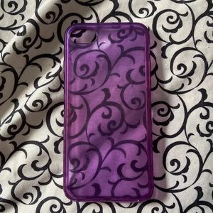 Purple clear case iphone 7/8